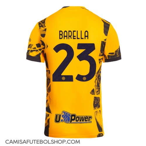 Camisa de time de futebol Inter Milan Nicolo Barella #23 Replicas 3º Equipamento 2024-25 Manga Curta